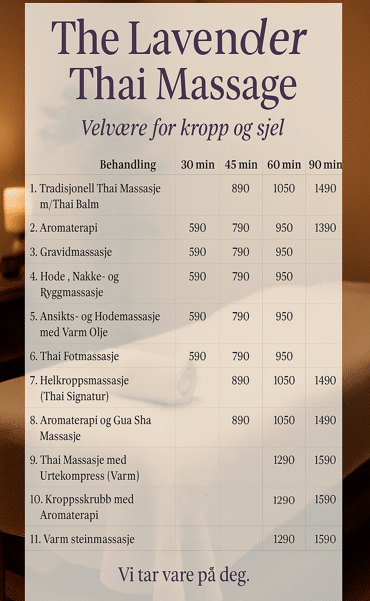 The Lavender Thai Massage Lillestrøm